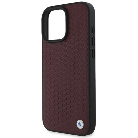BMW BMHMP16X23RDDR iPhone 16 Pro Max6.9" czerwony/red hardcase Sign Leather Diamond Metal Logo MagSafe