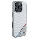 BMW BMHMP16L23PUDTS iPhone 16 Pro 6.3" szary/grey hardcase M Carbon Tricolor Line MagSafe