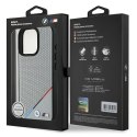 BMW BMHMP16L23PUPDG iPhone 16 Pro 6.3" szary/grey hardcase M Perforated Tricolor Line MagSafe