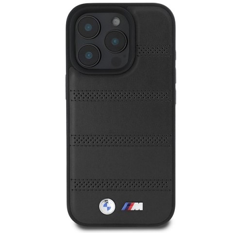 BMW BMHMP16L23PUSPK iPhone 16 Pro6.3" czarny/black hardcase M Perforated And Stitched Line MagSafe