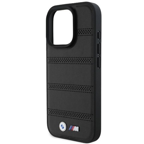 BMW BMHMP16L23PUSPK iPhone 16 Pro6.3" czarny/black hardcase M Perforated And Stitched Line MagSafe