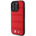 BMW BMHMP16L23PUSPR iPhone 16 Pro 6.3" czerwony/red hardcase M Perforated And Stitched Line MagSafe