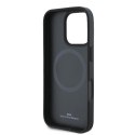 BMW BMHMP16L23RTPK iPhone 16 Pro 6.3" czarny/black hardcase Sign Leather Half Textured And Circle MagSafe