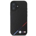 BMW BMHMP16M23PUDTK iPhone 16 Plus 6.7" czarny/black hardcase Carbon Tricolor Line MagSafe