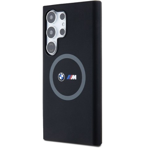 BMW BMHMS24L23SROK S24 Ultra S928 czarny/black hardcase M Silicone Printed Ring MagSafe