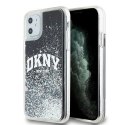 DKNY DKHCN61LBNAEK iPhone 11 / Xr 6.1"czarny/black hardcase Liquid Glitter Big Logo