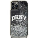 DKNY DKHCP12MLBNAEK iPhone 12/12 Pro 6.1" czarny/black hardcase Liquid Glitter Big Logo