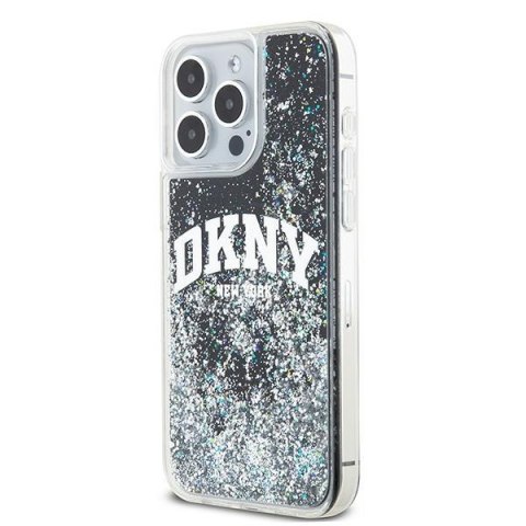 DKNY DKHCP13XLBNAEK iPhone 13 Pro Max6.7" czarny/black hardcase Liquid Glitter Big Logo