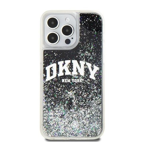 DKNY DKHCP13XLBNAEK iPhone 13 Pro Max6.7" czarny/black hardcase Liquid Glitter Big Logo