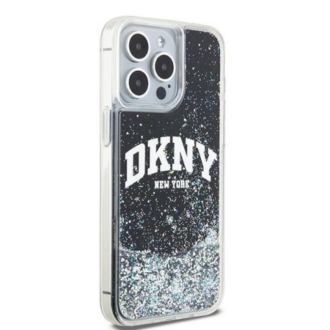 DKNY DKHCP13XLBNAEK iPhone 13 Pro Max6.7" czarny/black hardcase Liquid Glitter Big Logo