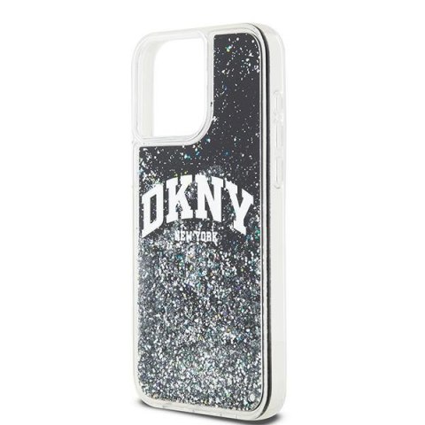 DKNY DKHCP13XLBNAEK iPhone 13 Pro Max6.7" czarny/black hardcase Liquid Glitter Big Logo