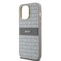 DKNY DKHCP14XPRTHSLE iPhone 14 Pro Max 6.7" beżowy/beige hardcase Leather Mono Stripe & Metal Logo