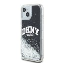 DKNY DKHCP14SLBNAEK iPhone 14 / 15 / 13 6.1" czarny/black hardcase Liquid Glitter Big Logo