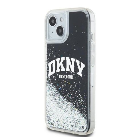 DKNY DKHCP14SLBNAEK iPhone 14 / 15 / 136.1" czarny/black hardcase Liquid Glitter Big Logo