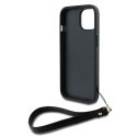 DKNY DKHCP14SPBSWSK iPhone 14 / 15 / 136.1" czarny/black hardcase Wrist Strap Stock Logo