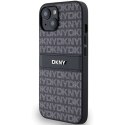 DKNY DKHCP14SPRTHSLK iPhone 14 / 15 / 13 6.1" czarny/black hardcase Leather Mono Stripe & Metal Logo