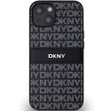 DKNY DKHCP14SPRTHSLK iPhone 14 / 15 / 13 6.1" czarny/black hardcase Leather Mono Stripe & Metal Logo