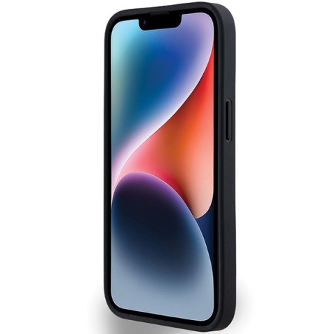 DKNY DKHCP14SPRTHSLK iPhone 14 / 15 / 136.1" czarny/black hardcase Leather Mono Stripe & Metal Logo