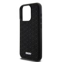 DKNY DKHCP15X3DRPWK iPhone 15 Pro Max 6.7" czarny/black hardcase 3D Rubber Repeat Pattern