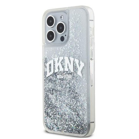 DKNY DKHCP15XLBNAET iPhone 15 Pro Max6.7" biały/white hardcase Liquid Glitter Big Logo