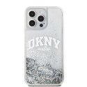 DKNY DKHCP15XLBNAET iPhone 15 Pro Max 6.7" biały/white hardcase Liquid Glitter Big Logo