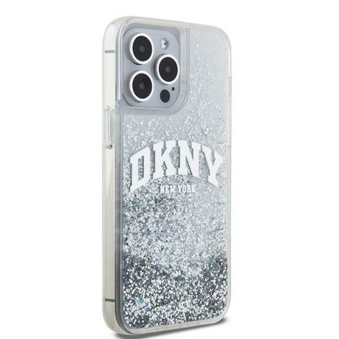 DKNY DKHCP15XLBNAET iPhone 15 Pro Max6.7" biały/white hardcase Liquid Glitter Big Logo