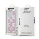 DKNY DKHCP15XLCPEPP iPhone 15 Pro Max6.7" różowy/pink hardcase Liquid Glitter Multilogo