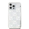 DKNY DKHCP15XLCPEPT iPhone 15 Pro Max 6.7" biały/white hardcase Liquid Glitter Multilogo