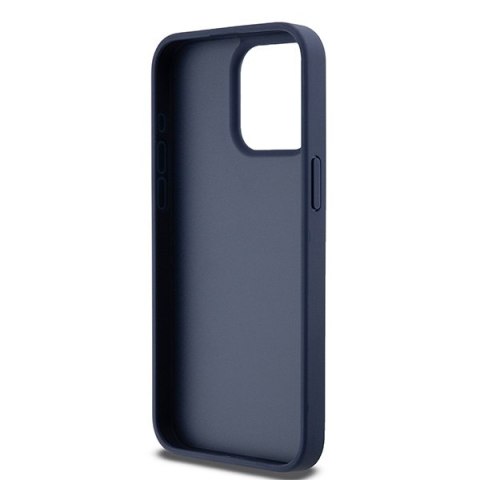 DKNY DKHCP15XPRTHSLB iPhone 15 Pro Max6.7" niebieski/blue hardcase Leather Mono Stripe & Metal Logo