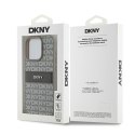 DKNY DKHCP15XPRTHSLE iPhone 15 Pro Max 6.7" beżowy/beige hardcase Leather Mono Stripe & Metal Logo