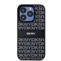 DKNY DKHCP15XPRTHSLK iPhone 15 Pro Max 6.7" czarny/black hardcase Leather Mono Stripe & Metal Logo