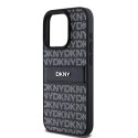 DKNY DKHCP15XPRTHSLK iPhone 15 Pro Max 6.7" czarny/black hardcase Leather Mono Stripe & Metal Logo