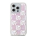 DKNY DKHCP15LLCPEPP iPhone 15 Pro6.1" różowy/pink hardcase Liquid Glitter Multilogo