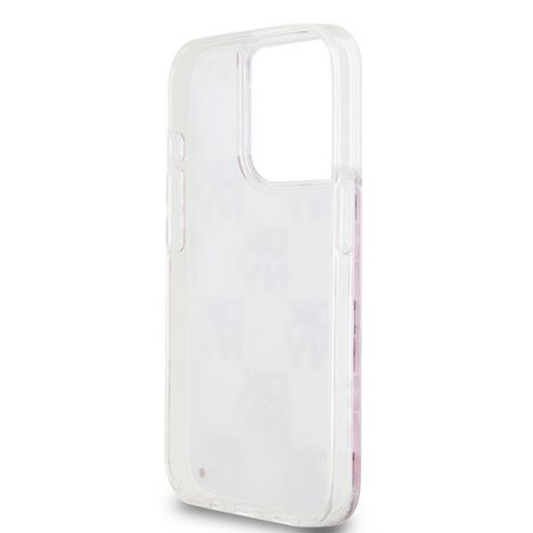 DKNY DKHCP15LLCPEPP iPhone 15 Pro6.1" różowy/pink hardcase Liquid Glitter Multilogo
