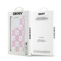 DKNY DKHCP15LLCPEPP iPhone 15 Pro6.1" różowy/pink hardcase Liquid Glitter Multilogo