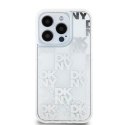 DKNY DKHCP15LLCPEPT iPhone 15 Pro6.1" biały/white hardcase Liquid Glitter Multilogo