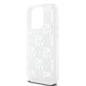 DKNY DKHCP15LLCPEPT iPhone 15 Pro6.1" biały/white hardcase Liquid Glitter Multilogo
