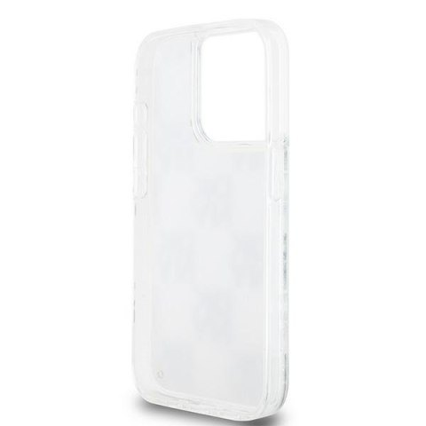 DKNY DKHCP15LLCPEPT iPhone 15 Pro6.1" biały/white hardcase Liquid Glitter Multilogo