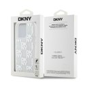 DKNY DKHCP15LLCPEPT iPhone 15 Pro6.1" biały/white hardcase Liquid Glitter Multilogo