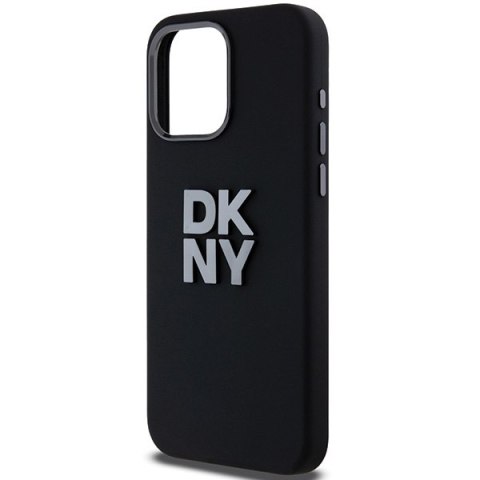 DKNY DKHCP15LSMCBSK iPhone 15 Pro6.1" czarny/black hardcase Liquid Silicone Metal Logo