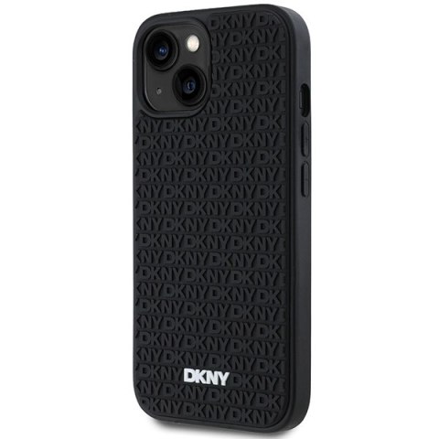 DKNY DKHCP15M3DRPWK iPhone 15 Plus6.7" czarny/black hardcase 3D Rubber Repeat Pattern