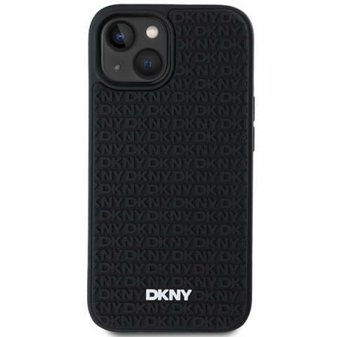DKNY DKHCP15M3DRPWK iPhone 15 Plus6.7" czarny/black hardcase 3D Rubber Repeat Pattern