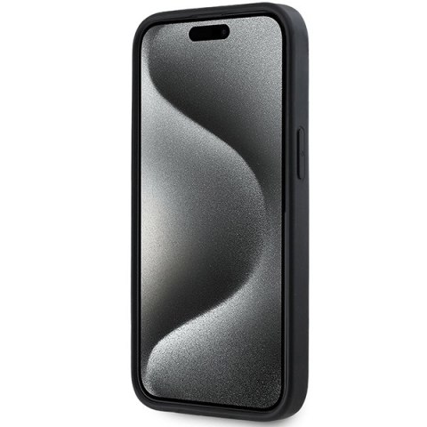 DKNY DKHCP15M3DRPWK iPhone 15 Plus6.7" czarny/black hardcase 3D Rubber Repeat Pattern