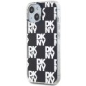 DKNY DKHCP15MHDLCEK iPhone 15 Plus / 14 Plus 6.7" czarny/black hardcase IML Checkered Mono Pattern