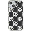 DKNY DKHCP15MHDLCEK iPhone 15 Plus / 14 Plus 6.7" czarny/black hardcase IML Checkered Mono Pattern