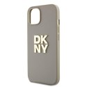 DKNY DKHCP15MPBSWSE iPhone 15 Plus 6.7" beżowy/beige hardcase Wrist Strap Stock Logo