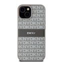 DKNY DKHCP15MPRTHSLE iPhone 15 Plus /14 Plus 6.7" beżowy/beige hardcase Leather Mono Stripe & Metal Logo