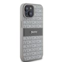 DKNY DKHCP15MPRTHSLE iPhone 15 Plus /14 Plus 6.7" beżowy/beige hardcase Leather Mono Stripe & Metal Logo