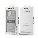 DKNY DKHCP15MPRTHSLE iPhone 15 Plus /14 Plus 6.7" beżowy/beige hardcase Leather Mono Stripe & Metal Logo