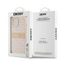 DKNY DKHCP15MPRTHSLP iPhone 15 Plus /14 Plus 6.7" różowy/pink hardcase Leather Mono Stripe & Metal Logo